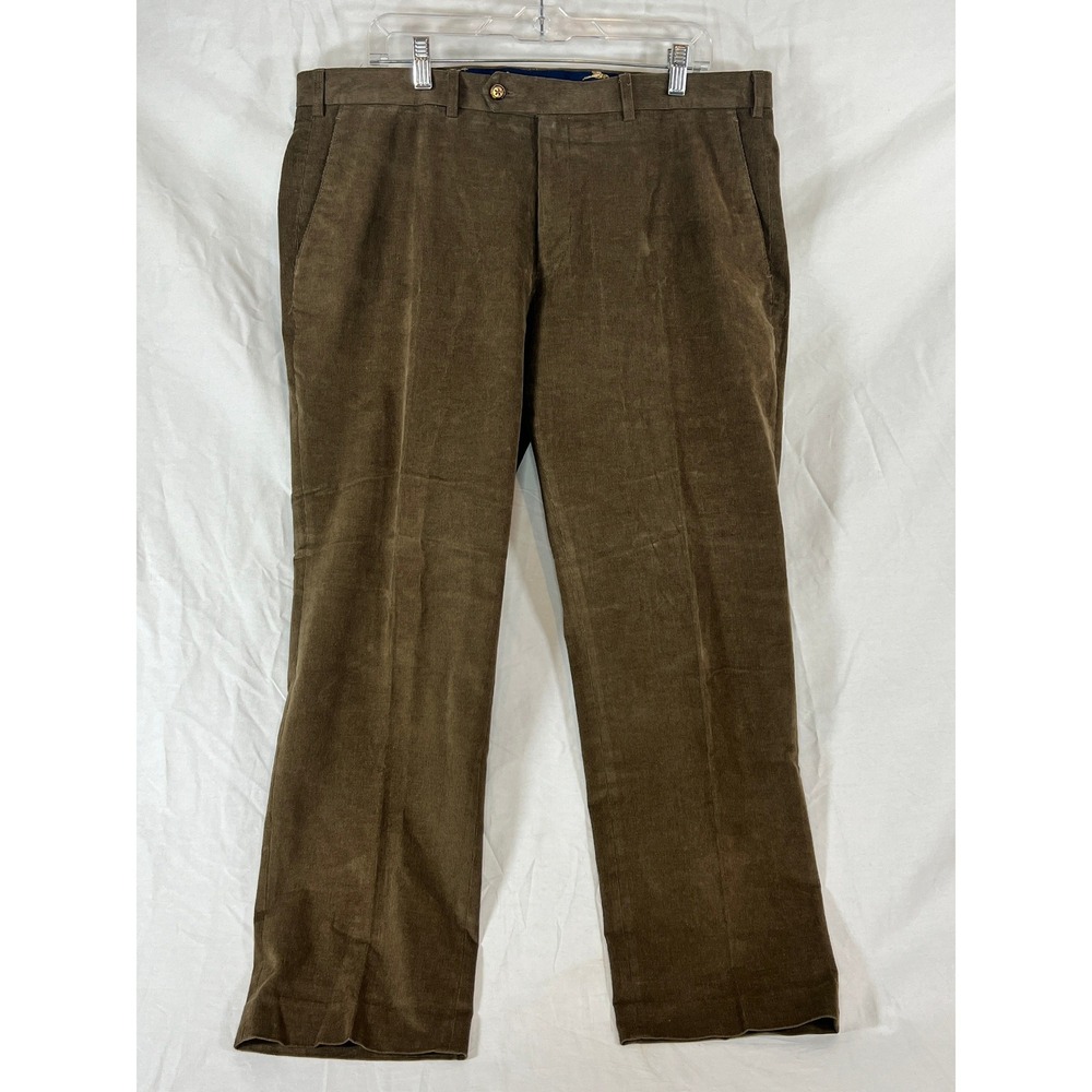 Brown Corduroy Pants Women's Classic Fit‎ Casual Trousers Size 10